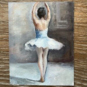Oil painting-ballerina